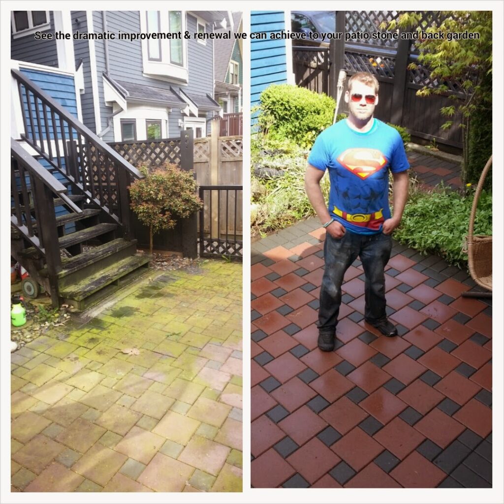 power washing Vancouver before and after