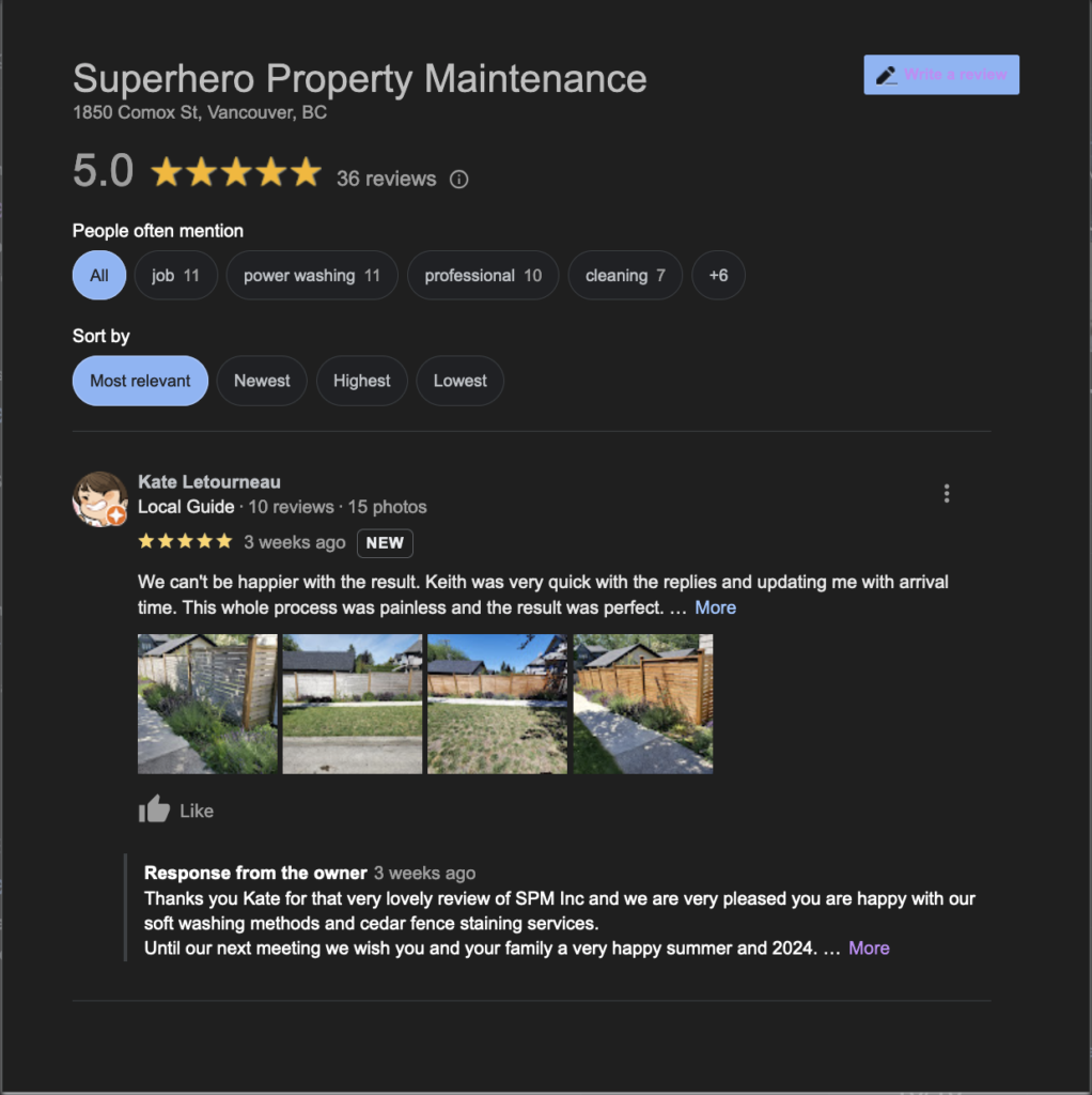 roof cleaning vancouver reviews